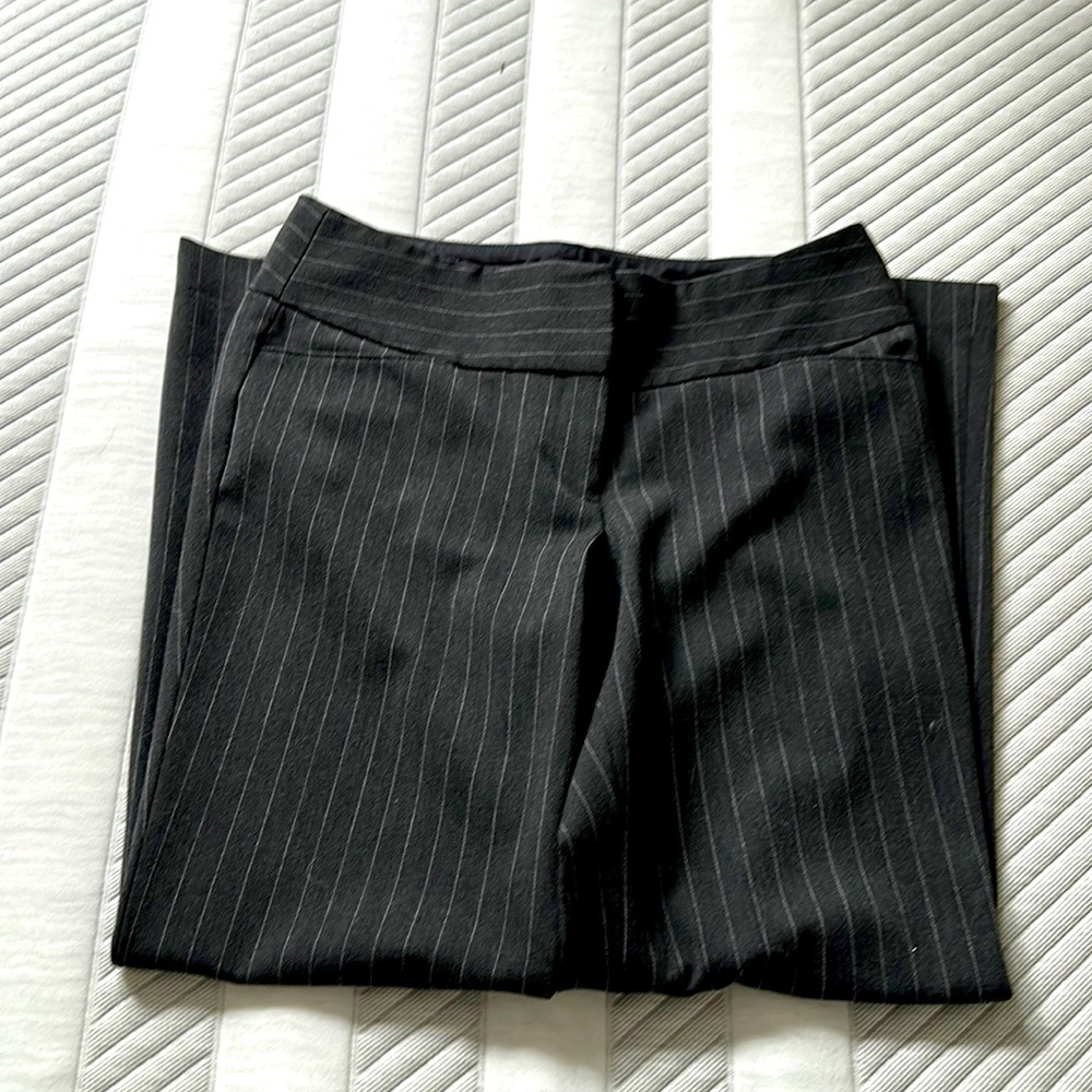 Pinstripe editor pants
